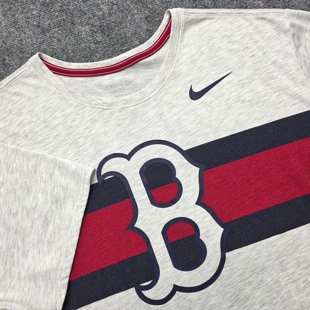 Nike Boston Red Sox Dri-FIT T-Shirt Men's XXL Gray Short Sleeve MLB Baseball Tee